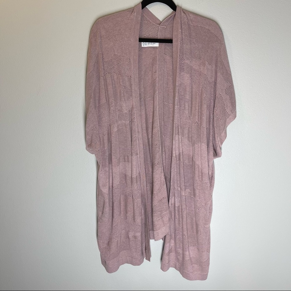 Lululemon Find Your Light Wrap Sweater Heathered Vintage Mauve Pink One Size - Picture 2 of 11